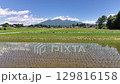 田んぼと水田と山 129816158