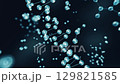 Animation DNA of Strand on Medical Black Background. 3d Futuristic Science Glowing DNA Helix. Abstract Blue Cells in Biotechnology Concept in Laboratory Research. Motion Graphic of Human Genome 4k 129821585