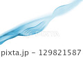 Animation Abstract of Blue Graphic Wave in White Background. Smooth Flowing Lines Create at Harmony Modern Style. Clarity Energy of Elegant Digital Flow. Pure Futuristic Atmosphere in Close-up 4k 129821587