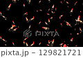 animated full screen falling lipstick single red color 129821721