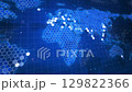 Highly detailed futuristic world map 129822366