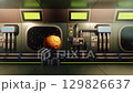 Looped Sci-Fi Spaceship Corridor Scrolling - 3D Futuristic Game Background Looped Sci-Fi Spaceship Corridor Scrolling - 3D Futuristic Game Background 129826637