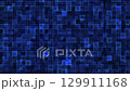 Blue digital mosaic seamless loop background animation 129911168