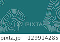 Abstract animated outline topographic contour map. Moving waves on teal background. 4K looped animation. 129914285