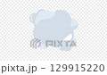 Animated disappearance of puffy clouds (transparent background) 129915220