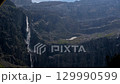 The 422 metre high Cascade de Gavarnie, the highest waterfall in mainland France, at the Cirque de 129990599