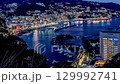熱海城から見た美しい熱海の夜景 129992741