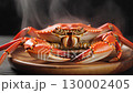 Steam rising from boiled crab - Premium seafood stock video 130002405