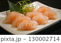 Fresh seafood stock footage of scallop sashimi 130002714