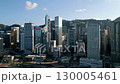 Aerial View Cityscape Hong Kong on Metropolis of China City. Shipping Roads and Morning Highway Traffic in Scenic Shot. Concept of Banking Industry in Crowded Center of Famous HK Town 4k 130005461