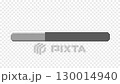 Pixel loading bar, progress bar, transparent background, gray 130014940