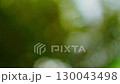 Camera slow motion video with a view of a blurred dark natural abstract background in which round bokeh effects of white, orange, yellow color appear. Natural summer sunset walking park mood 130043498