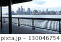 New York City waterfront skyline, Manhattan Midtown cityscape Hudson Yards skyscrapers. New Jersey. 130046754