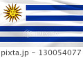 Uruguay Flag Wind Waving 130054077