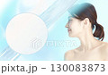 美麗的日本女人的肖像 | 美容、護膚、廣告、背景、空白 130083873