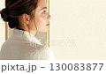 美麗的日本女人的肖像 | 美容、護膚、廣告、背景、空白 130083877