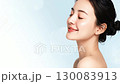 美麗的日本女人的肖像 | 美容、護膚、廣告、背景、空白 130083913