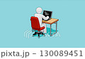Happy Coder Earns Money and Spins on Chair Happy Coder Earns Money and Spins on Chair 130089451