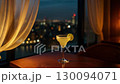 Cocktails at the bar at night 130094071