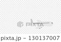 Loop animation of an airplane flying from left to right (transparent background) 130137007