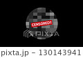 Censored text on circular blurred mosaic animation. indicates censored and sensitive content. 4k video.  130143941