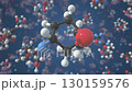 Futuristic motion background inspired by molecular structures 130159576