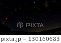 Flying lanterns drifting across the night sky. Romantic and magical festival mood rooted in tradition and wishes. Generative AI Looping video. 130160683