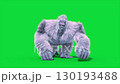 green screen yeti, gorilla, snow monster runcycle loop front 3d 130193488