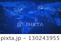 High detailed looped futuristic world map 130243955