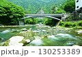 栃木縣那須鹽原市：夏季流經鹽原溫泉的保耆川和天狗岩 130253389