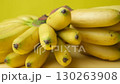 Mini Bananas Cluster with Natural Texture and Detail. 130263908