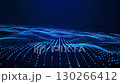 Digital style abstract motion background with flying blue particles 130266412