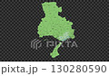 Zoom to Kobe City, Hyogo Prefecture, with city and ward names, Alpha channel 130280590