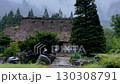 白川郷, 合掌造り, 世界遺産, 日本, 岐阜, 農村風景, 雨, 夏, 霧, 山, 緑, 伝統的建 130308791