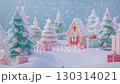 ファンタジックな雪の森に登場するスノーマンとクリスマスギフト 130314021