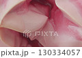 Strawberry Ice Cream Scoop with Creamy Texture Close-Up Shot 130334057