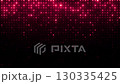 Red glowing blinking lights. Grid pattern with random size dots. Shimmering particles abstract background for festive design, New Year. 4K loop animation. 130335425