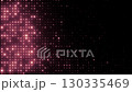 Pink glowing blinking lights. Grid pattern with random size dots. Shimmering particles abstract background for festive design, New Year. 4K loop animation. 130335469