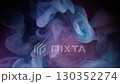 Steam cloud. Smoke whirl. Blue pink vortex swirl on black night background. Color liquid paint abstract blur splash gray dye water. 130352274