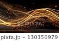 Gold wave and glitter video 130356979