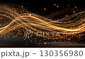 Gold wave and glitter video 130356980