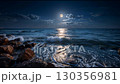 Full moon and sea video 130356981
