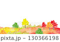 秋の水彩背景アニメーション 130366198
