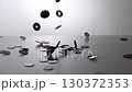 Falling coins double slow 130372353