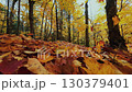 Beautiful Autumn foliage with stunning nature colors 130379401