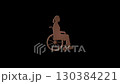 Woman in wheelchair gradually materializing and disintegrating through particle transformation, symbolizing mobility challenges and personal empowerment on black background 130384221