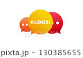 Kudos chat bubbles animation on white and green screen 130385655