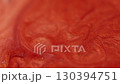 Water sparkling. Glitter ink. Blur orange yellow color oil round liquid chemical splash spreading on abstract art acrylic background. 130394751