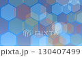 video footage of an abstract hexagon pattern with a bright blue background 130407499