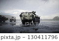 Military russian base. Russian battle armored infantry vehicle. 130411796